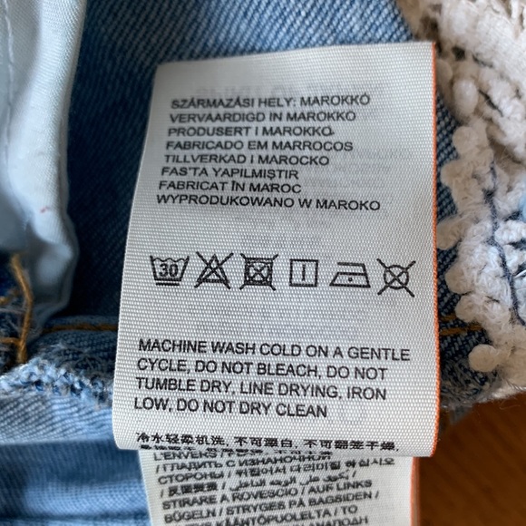 Superdry Denim Short Overalls with Cream Lace Hem Women’s Distressed Size Small - Picture 11 of 14